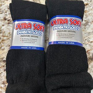 Brand New Black Diabetic Socks-2 packs